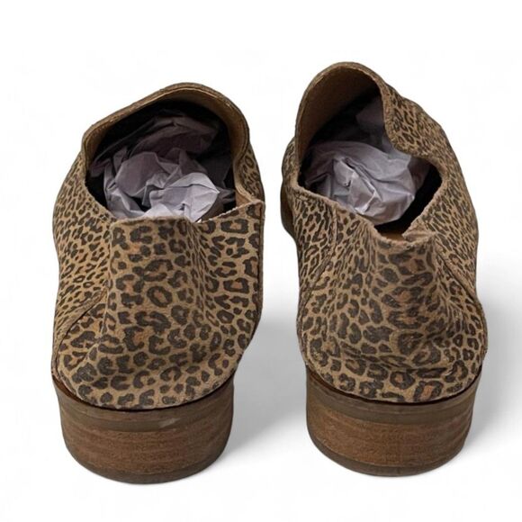 LUCKY BRAND Cahill Cheetah Print Soft Suede Leather Flats 9.5 - Picture 6 of 7